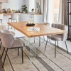 Eettafel Lotty Eiken/Glas