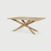 Eettafel Mikado Geolied Eikenhout, kleur Naturel