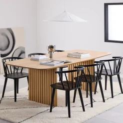 Eettafel Olaf Eiken, 220 x 105cm