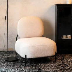 Fauteuil Brandan Teddy, kleur Ivory