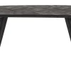 Halbankje Yasmijn Teakhout, Asymmetrisch, 118cm