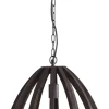 Hanglamp Barsia Mangohout, 40cm, kleur Donkerbruin