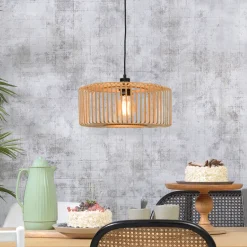 Hanglamp Bromo Rond, Bamboe