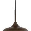 Hanglamp Dania Houtlook en touw, kleur Donkerbruin
