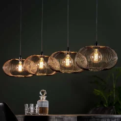 Hanglamp Mallory Ø35cm, 4-lamps