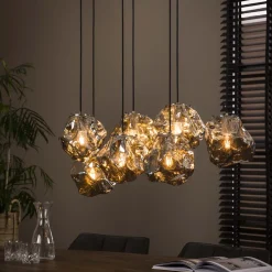 Hanglamp Rock 7-lamps, kleur Chromed