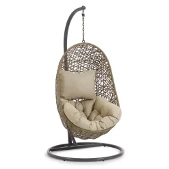 Hangstoel Florina Met standaard, kleur Bruin