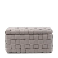 Hocker Room 48 Met opbergruimte, Mouliné Linen, kleur Fabulous Flax