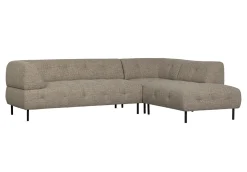 Hoekbank Lloyd Rechts, kleur Bruin Melange