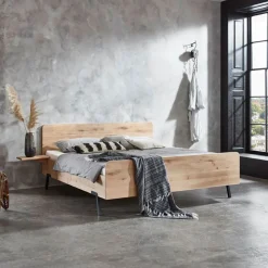 Houten Bed Lotus massief eiken