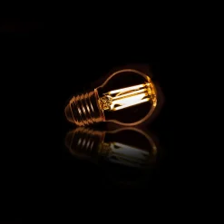 Kooldraadlamp Bol Mini E27 LED 4W goldline, dimbaar
