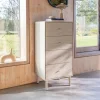 Ladekast Morning Acaciahout en rotan, Met 4 laden