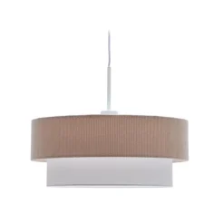 Lampenkap Bianella Rib Velvet, kleur Beige