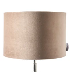 Lampenkap Cylinder Velvet, kleur Zand