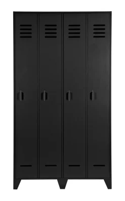 Lockerkast Stijn 2-deurs, kleur Zwart