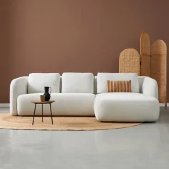 Loungebank Cloud 285cm, Bouclé, kleur Off White