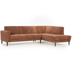 Loungebank Fleur Venga stof, kleur Hazel