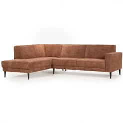 Loungebank Fleur Venga stof, kleur Hazel