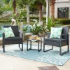 Loungeset Cherylann 2 stoelen + tafel, Polyrotan