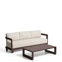 Loungeset Nerano Met 3-zitsbank en lage tafel