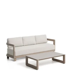 Loungeset Nerano Met 3-zitsbank en lage tafel