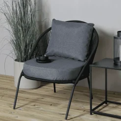 Loungestoel Karlene Geweven touw