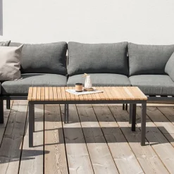Loungetafel Markeia Teakhout, 110 x 60cm