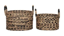 Mand Basket Waterhyacint, Set van 2 stuks