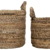 Mand Pretoria Bananenblad, Set van 2 stuks