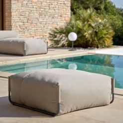Modulaire Outdoor Bank Square Poef