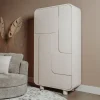 Opbergkast Alviano 190 x 100cm, kleur Beige
