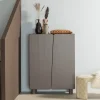 Opbergkast Root Grenenhout, 135 x 100cm, kleur Truffelbruin