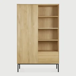 Opbergkast Whitebird Gevernist Eikenhout, 178 x 110cm
