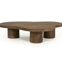 Organische Salontafel Charlie Mangohout, 130 x 100cm