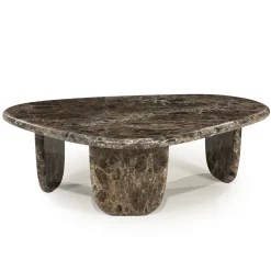 Organische Salontafel Devin Marmer, 100 x 85cm
