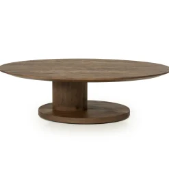 Organische Salontafel Novia Mangohout, 120 x 80cm