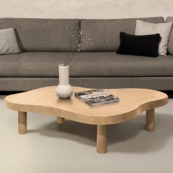 Organische Salontafel Tobago Eiken, 135 x 82cm