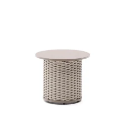 Outdoor Bijzettafel Sedalis Aluminium en touw, 50cm