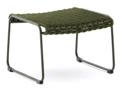 Outdoor Hocker Maurina Handgeweven touw en staal