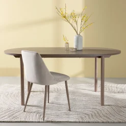 Ovale Eettafel Brandee MDF, 180 x 90cm