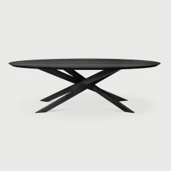 Ovale Eettafel Mikado Eikenhout, 267 x 138cm