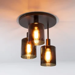 Plafondlamp Reema 3-lamps, kleur Sienna Bruin