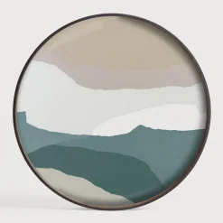 Rond Dienblad Wabi Sabi 61cm, kleur Slate