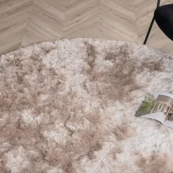 Rond Vloerkleed Reshunda 200cm, kleur Beige