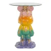 Ronde Bijzettafel Ebba Glas, 48cm