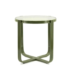 Ronde Bijzettafel Groovy Glas, 43cm
