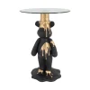 Ronde Bijzettafel Ice Bear Glas, 48cm