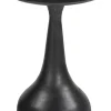 Ronde Bijzettafel Macio Mangohout, kleur Zwart