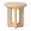 Ronde Bijzettafel Onomo Mudstone textuur, 46cm