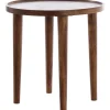 Ronde Bijzettafel Qiano Acaciahout
